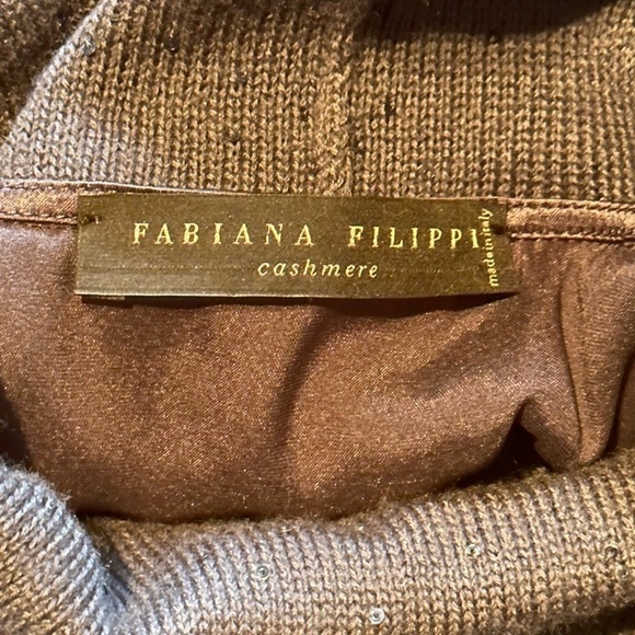 Fabiana Filippi Black Label Cashmere Dress with Cardigan Size Small - Picture 7 of 7